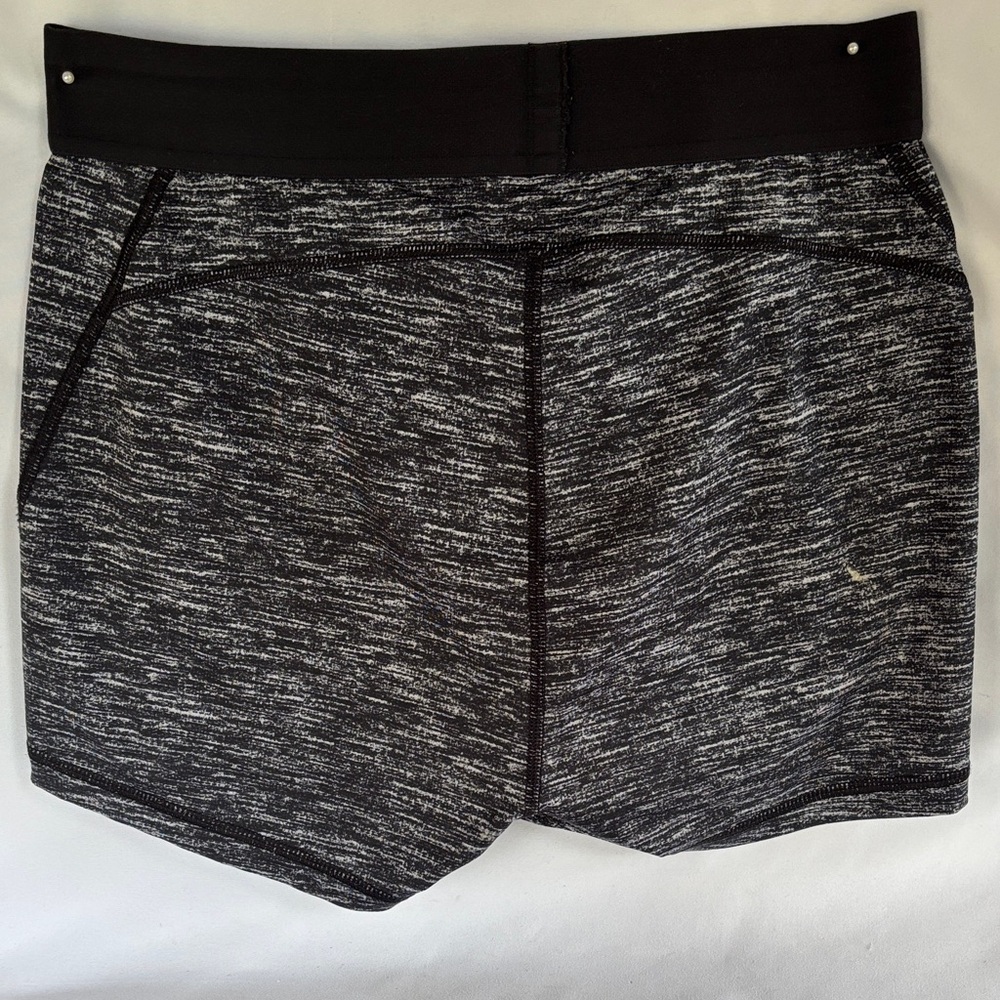 GENTLY WORN VICTORIA’s SECRET THE PLAYER HOT SHORT/ MINI SHORT BLACK HEATHERED M - Picture 5 of 12